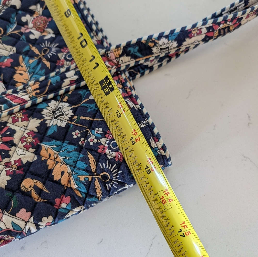Harry Potter X Vera Bradley Home To Hogwarts Blue Quilted Bag Cloth Washable - Picture 6 of 12